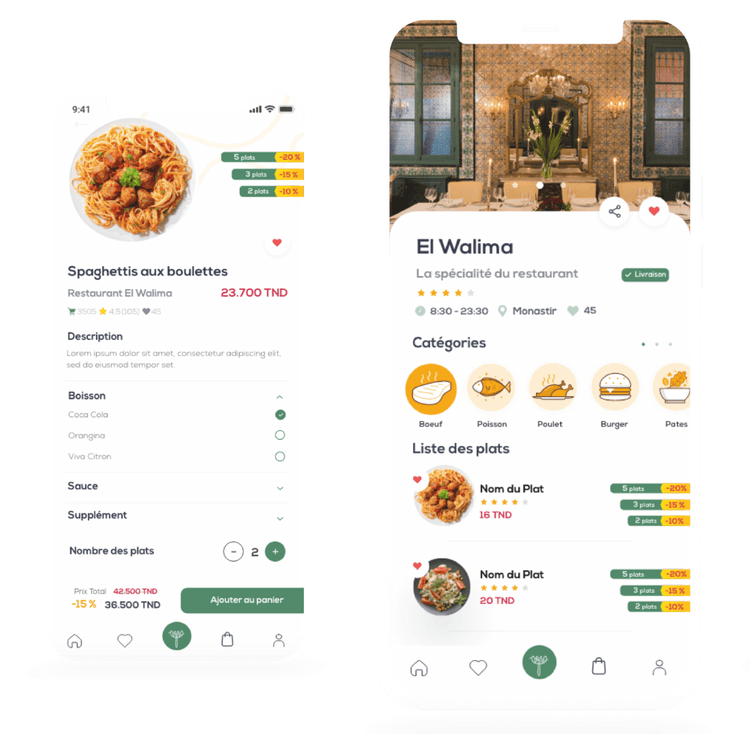 mobile app sketches