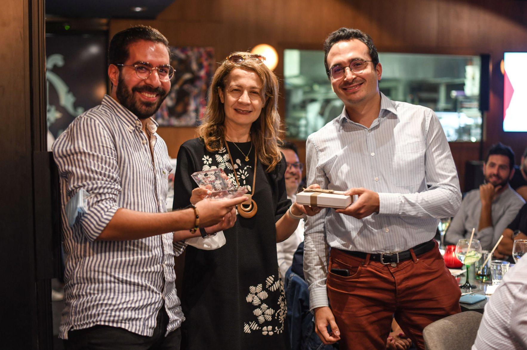 Omar and Mohamed receiving reward